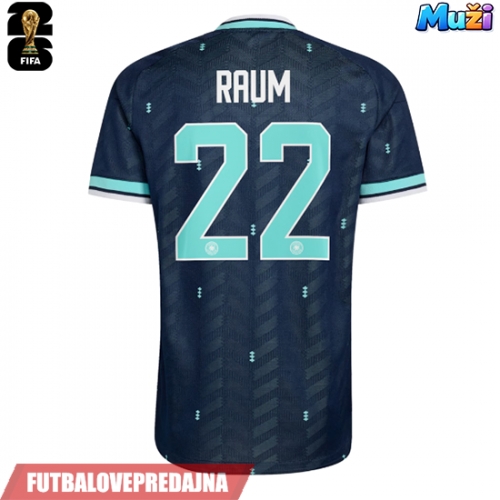 Lacne Muži Futbalové dres Nemecko David Raum #22 MS 2026 Krátky Rukáv - Preč